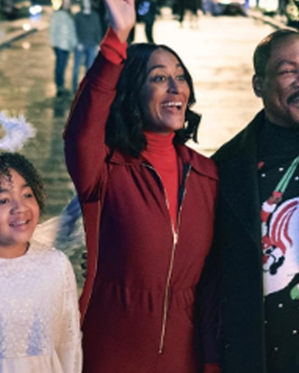 Candy-Cane-Lane-2023-Tracee-Ellis-Ross-Maroon-Jumpsuit